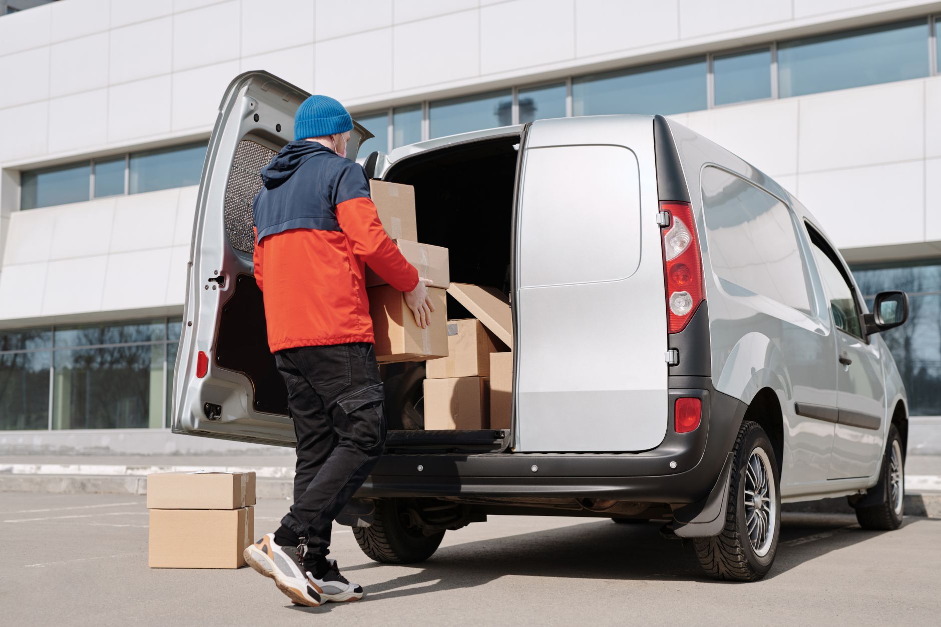 Van loaded for an appointment
